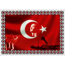 Atatürk Halı Portresi 50 x 70 cm. No:14