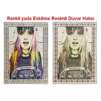 Colorix Carpet Resimli Hali Kisiye Ozel Hali Resimli Kilim Haliya Resim Dokuma Logolu Hali