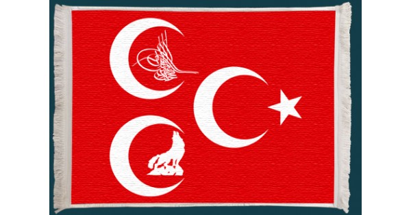Uc Hilal Bozkurt Duvar Kilimi No 1
