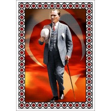 Atatürk Halı Portresi 50 x 70 cm. No:13