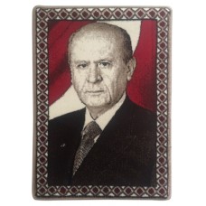 Devlet Bahçeli Halı Portresi 50 x 70 cm. No:1