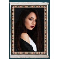 Resimli Kişiye Özel Saçaklı Kilim Desen No:5