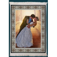 Resimli Kişiye Özel Saçaklı Kilim Desen No:7